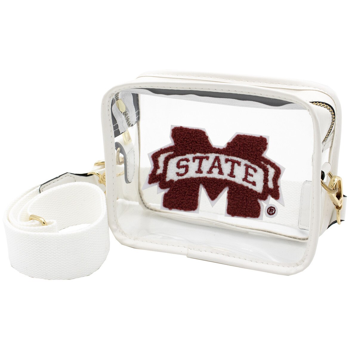 Capri Design Fsu Varsity Patch Crossbody in Mississippi State University | Capri Designs ...